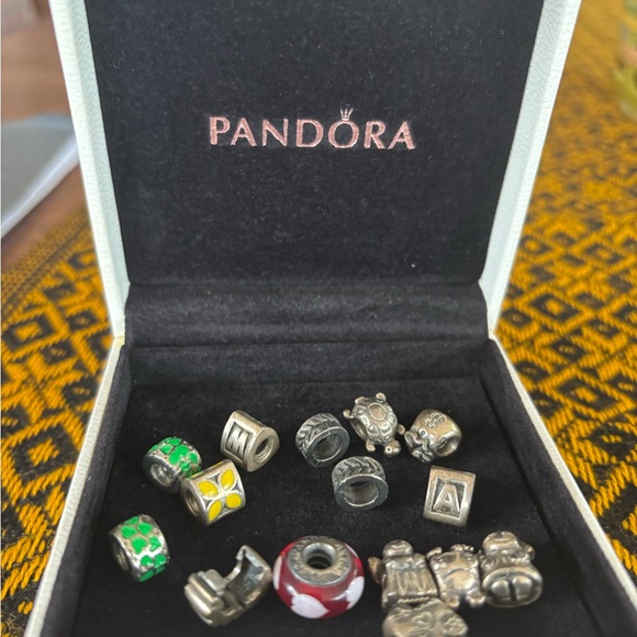 Assorted Silver and Enamel Beads - Picture 4 of 4